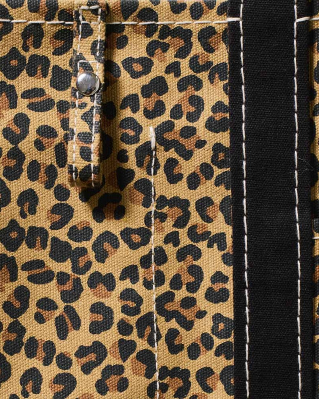 Merci - Candide shopping bag in canvas - Leopard & Black