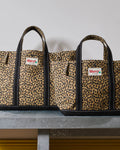 Merci - Candide shopping bag in canvas - Leopard & Black