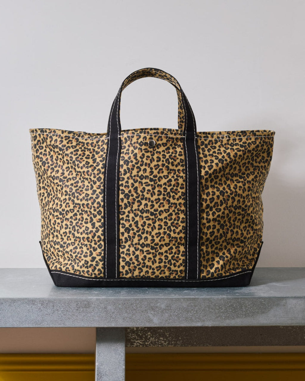 Merci - Candide shopping bag in canvas - Leopard & Black