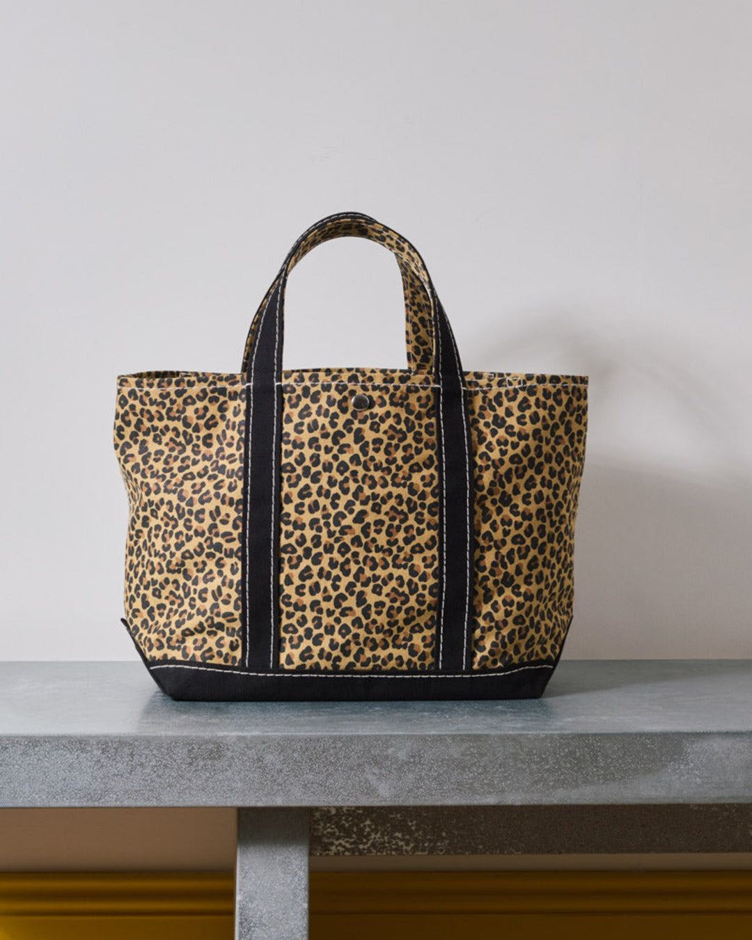 Merci - Candide shopping bag in canvas - Leopard & Black