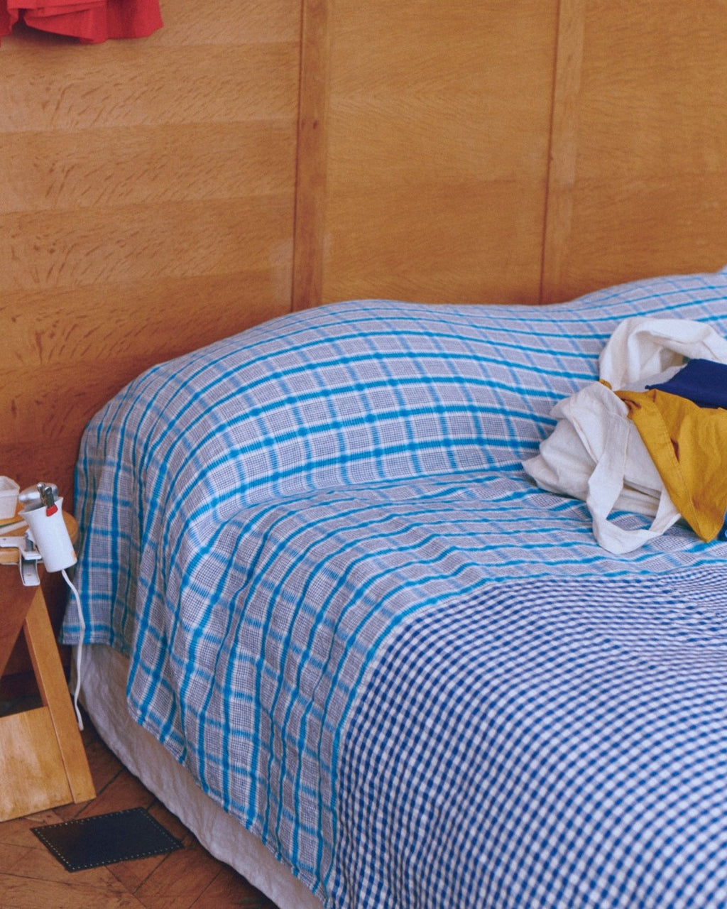 Merci - Bedcover in washed linen - Patchwork