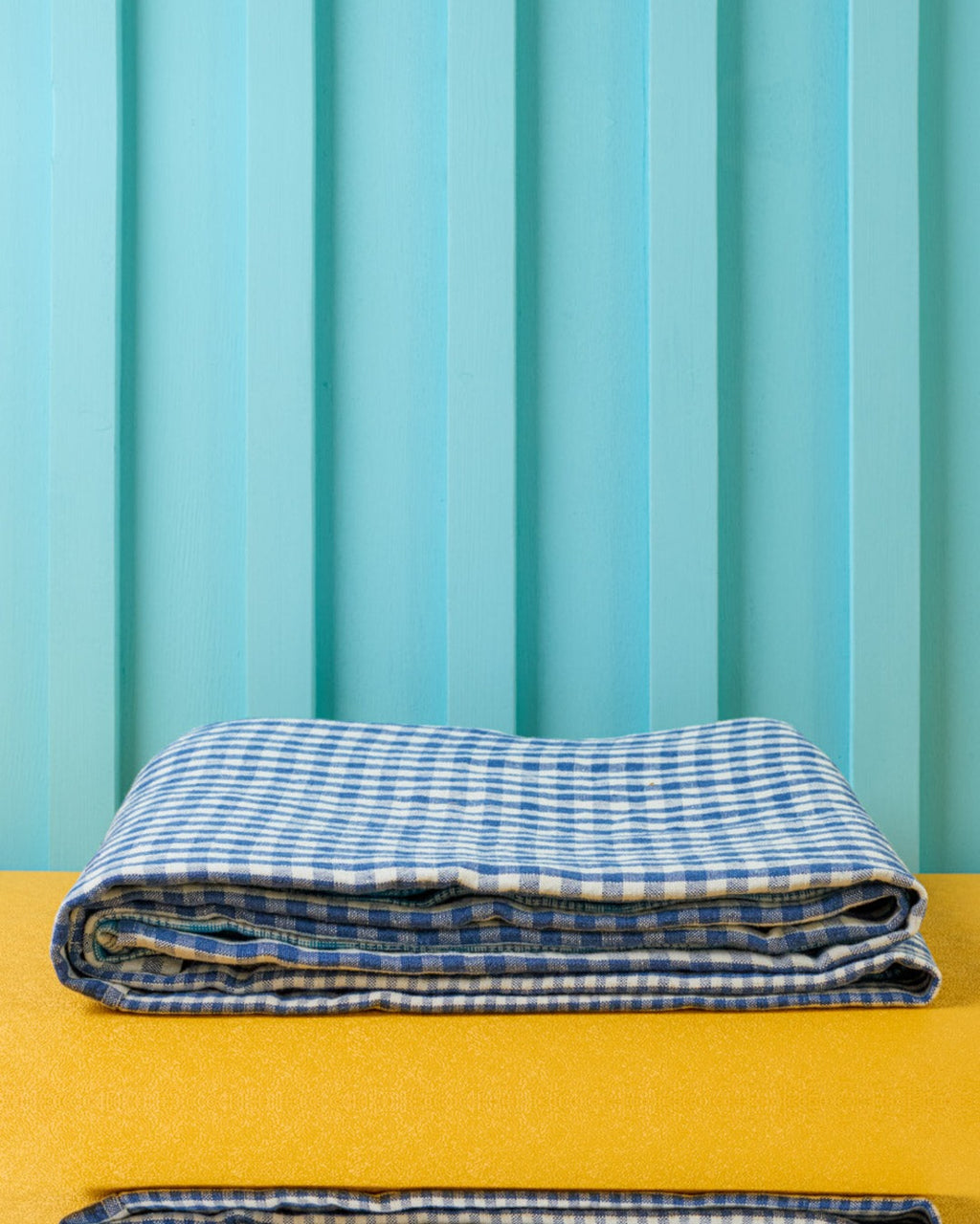 Merci - Bedcover in washed linen - Patchwork