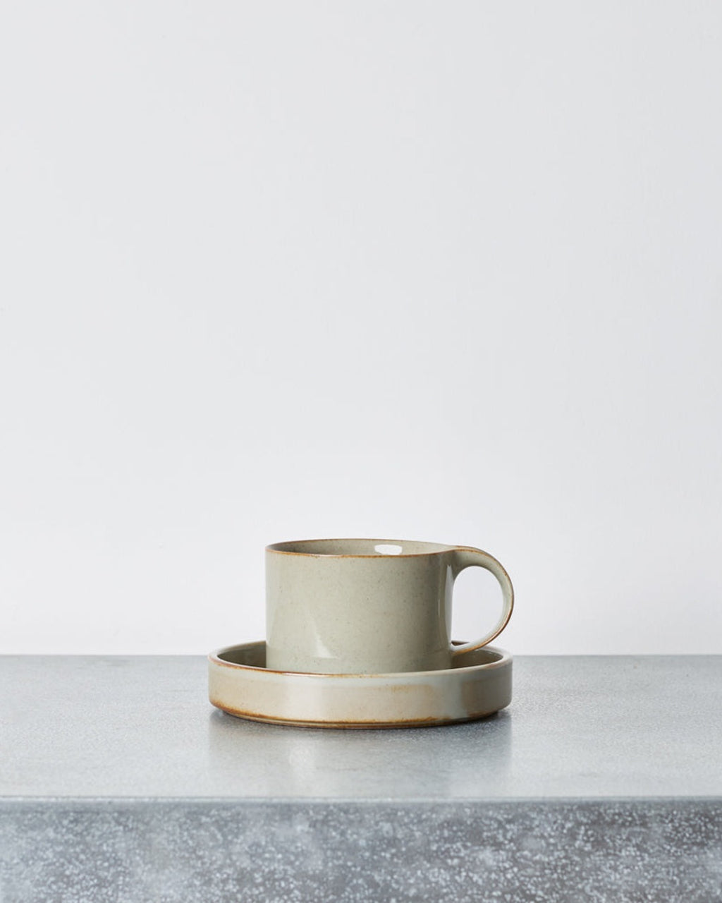 Ceramic Japan - Cup and saucer Moderato - Grey