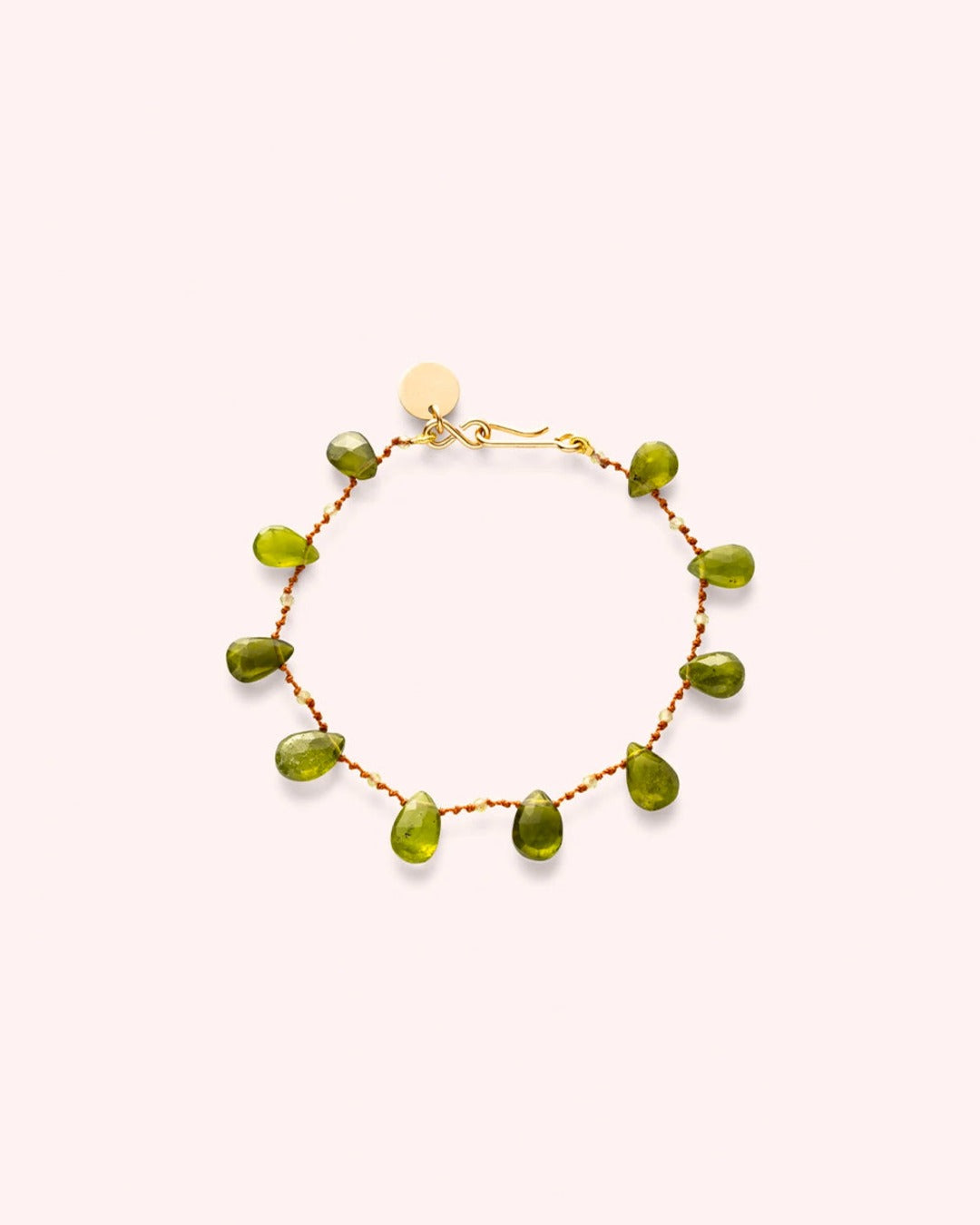 Ivarene - Bracelet Linwood Drops & Beads - Vesuvianite