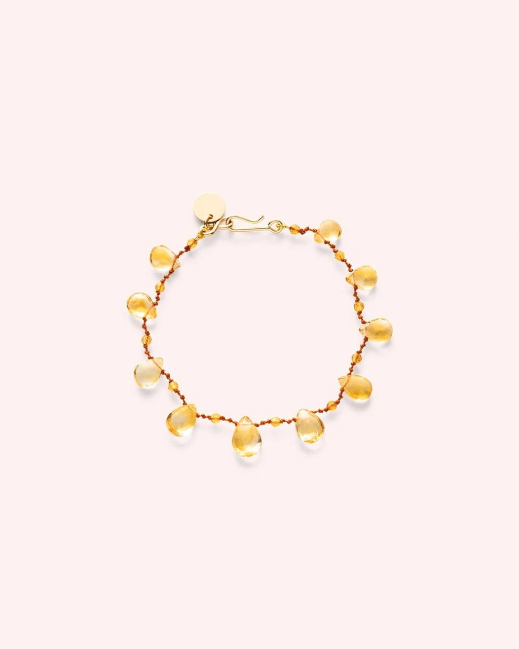Ivarene - Bracelet Mill Drops & Beads - Citrine