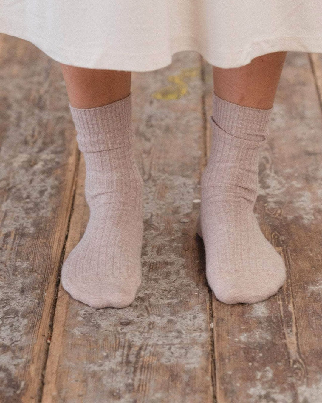 Baserange - Chaussettes Mi-Hautes Côtelées - Haptic