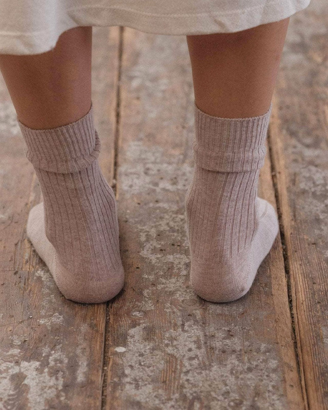 Baserange - Chaussettes Mi-Hautes Côtelées - Haptic