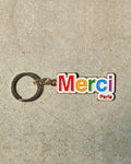 Merci - key ring - Rainbow