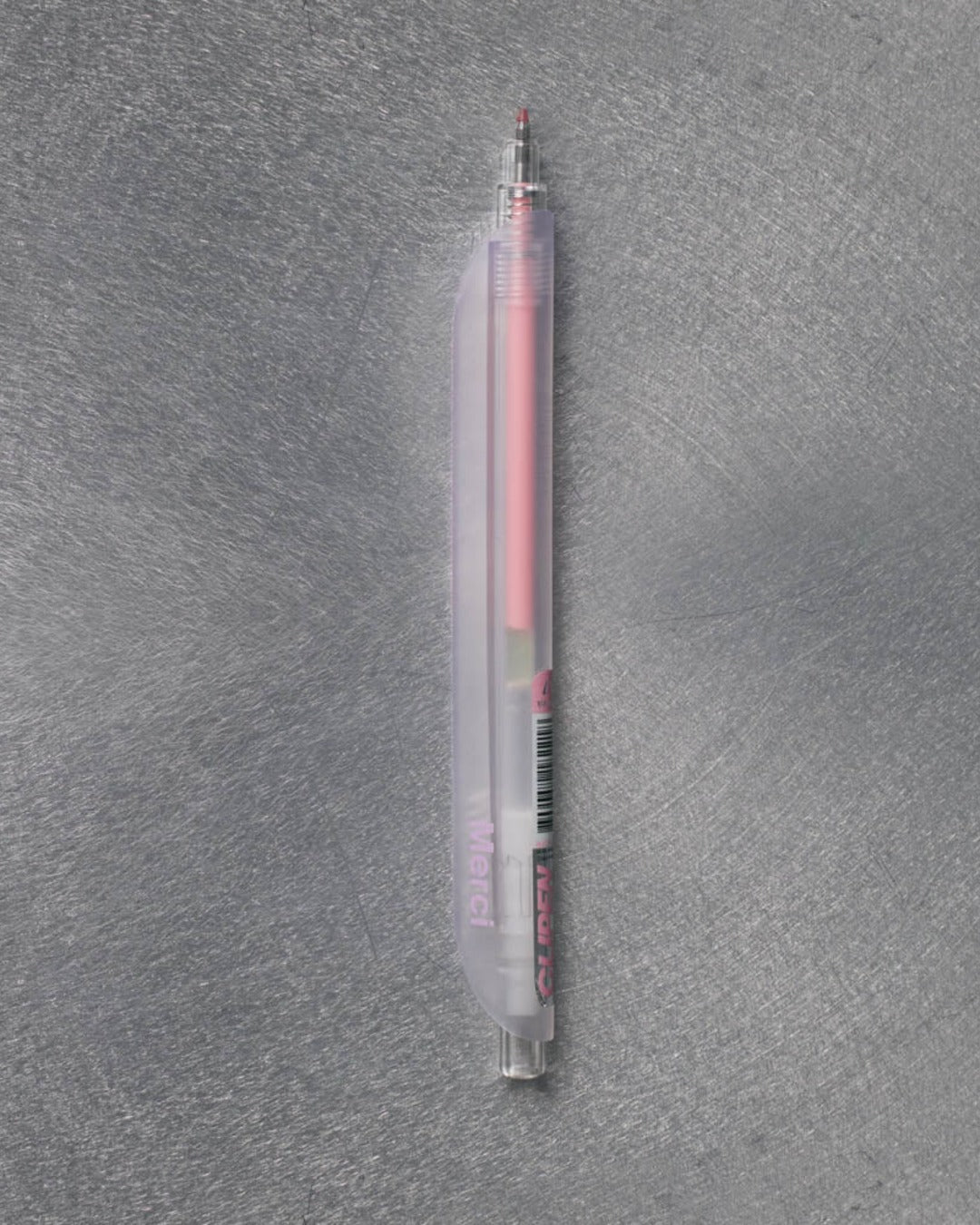 Merci - Stylo Transparent - Rose