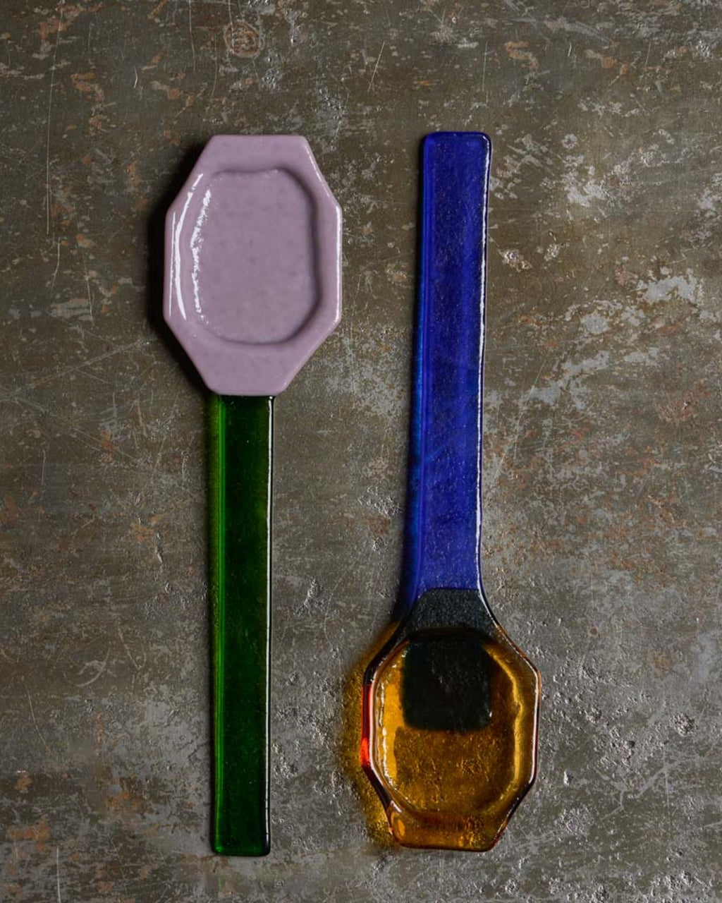Saudade Collective - Glass coffee spoon - Yellow