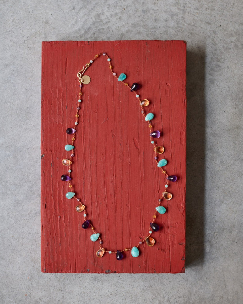 Merci x Ivarene - Collier - Citrine, Amazonite & Améthyste