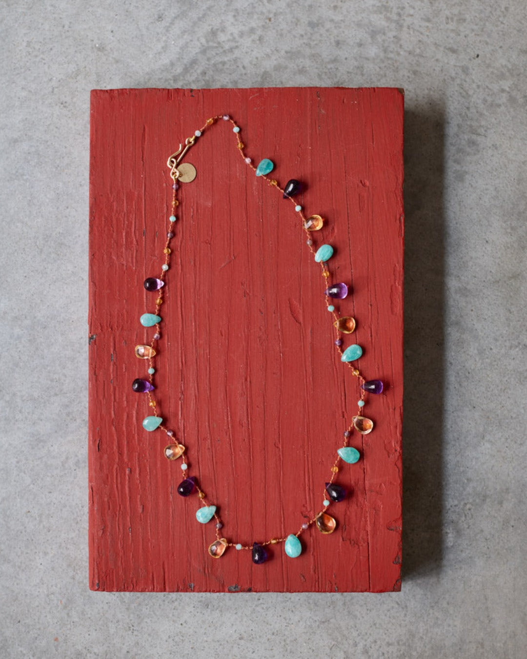 Merci x Ivarene - Collier - Citrine, Amazonite & Améthyste