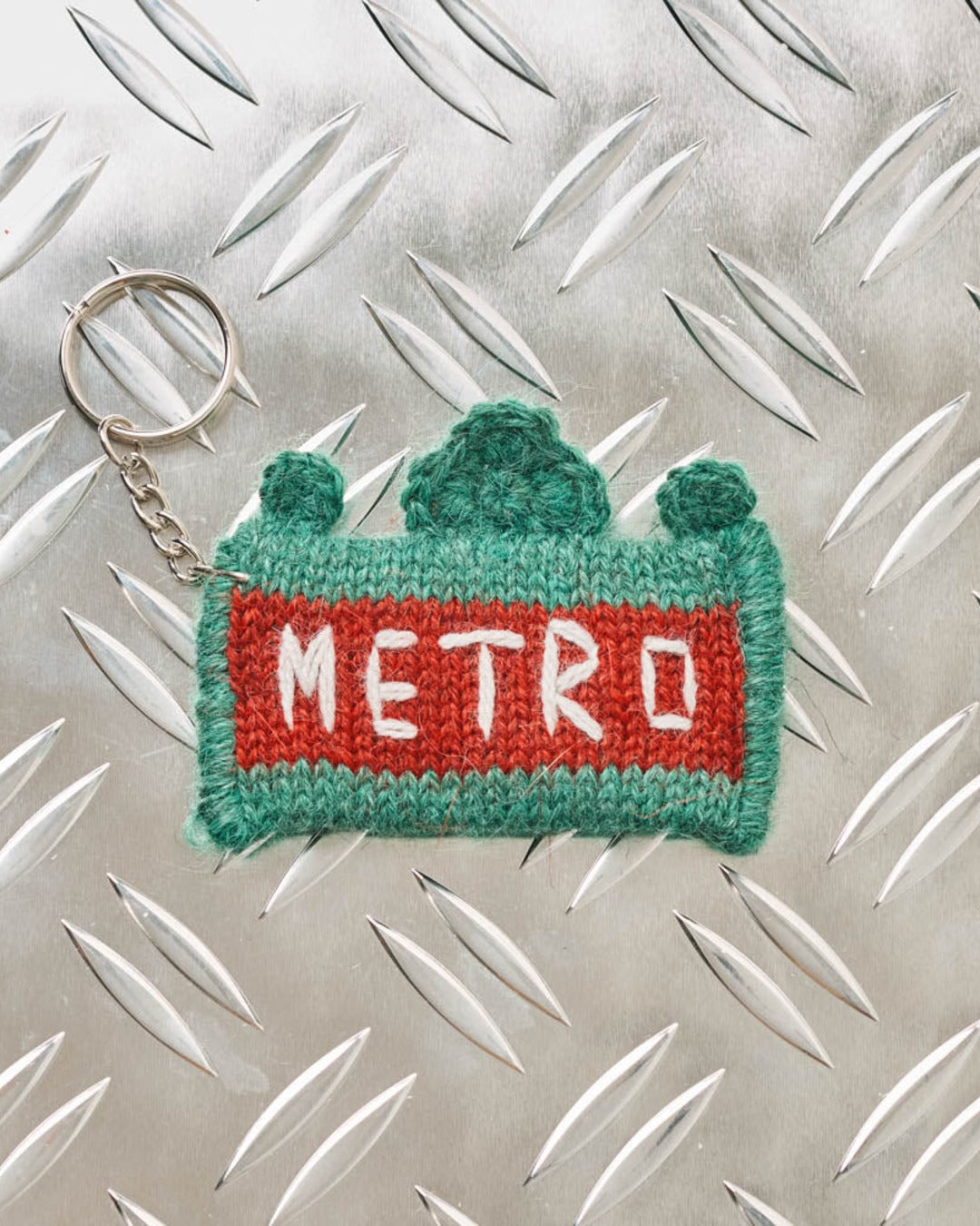 Merci - knitted key ring - Metro