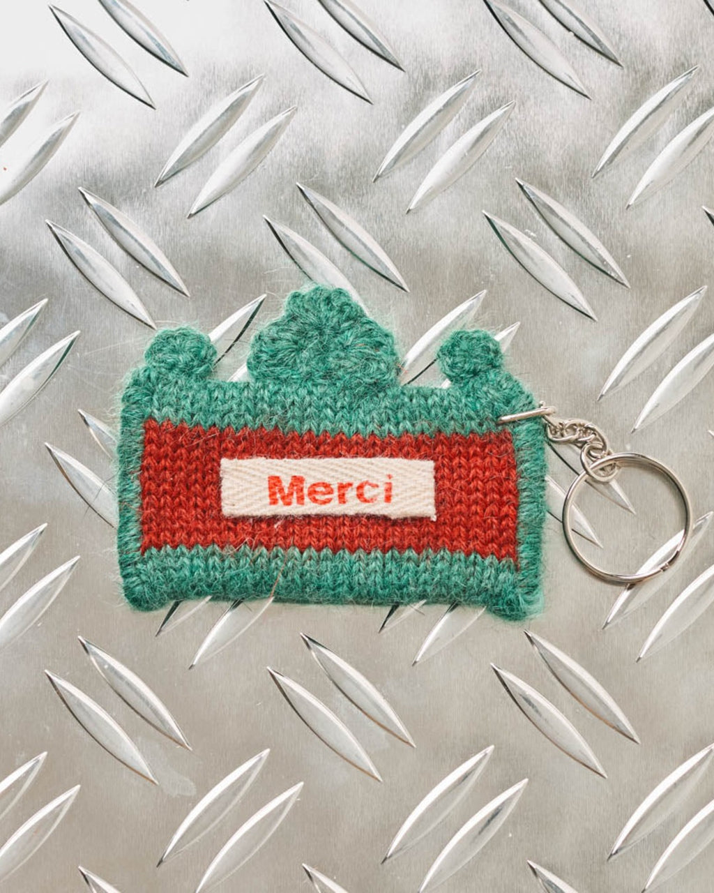Merci - Porte Clé En Tricot Metro