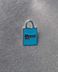 Merci - pin - Blue Tote bag