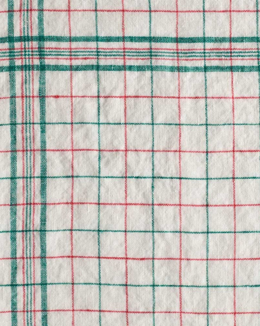 Merci - Washed linen tablecloth - Office - Pink & Green