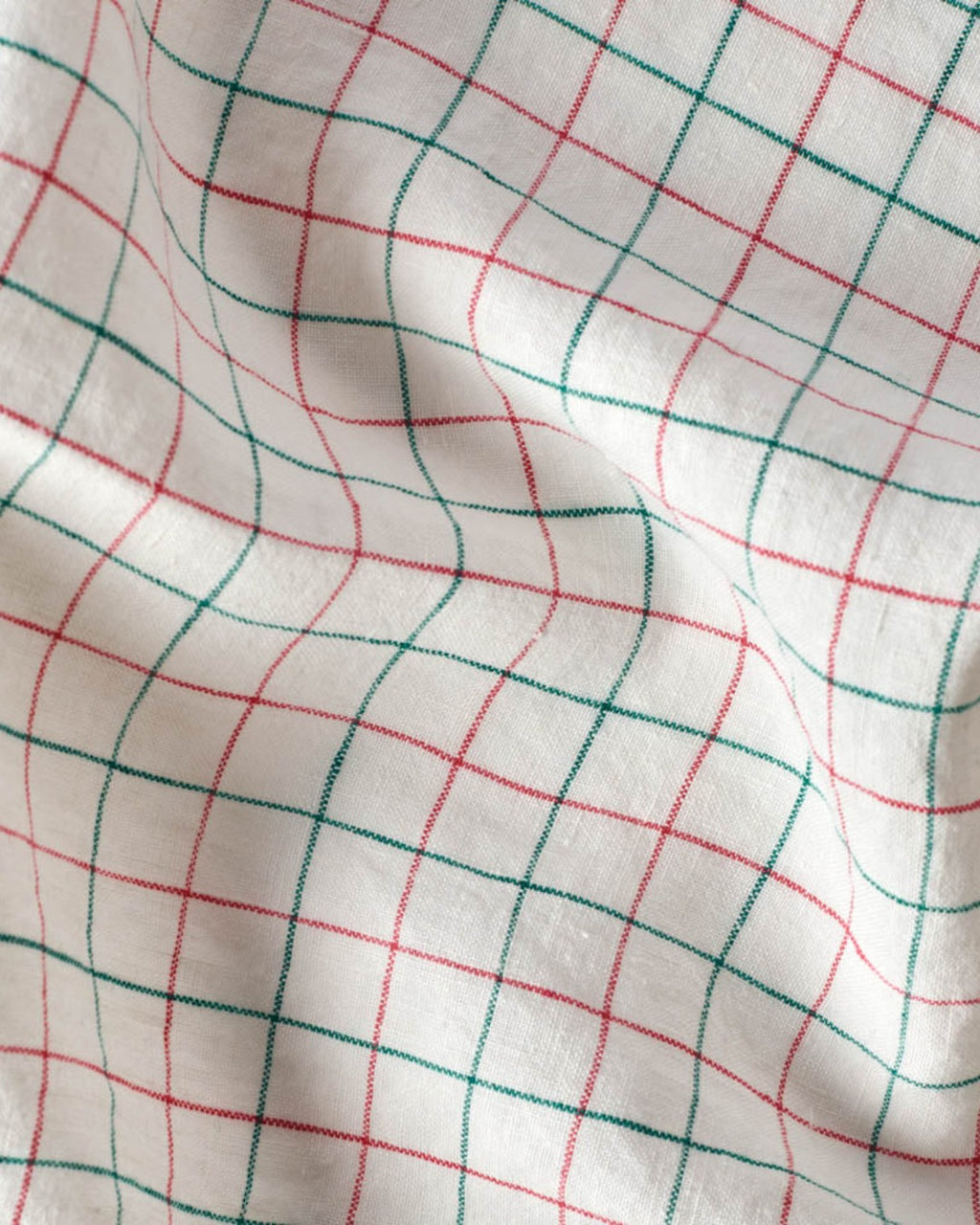 Merci - Serviette De Table En Lin Lavé Office - Rose & Vert