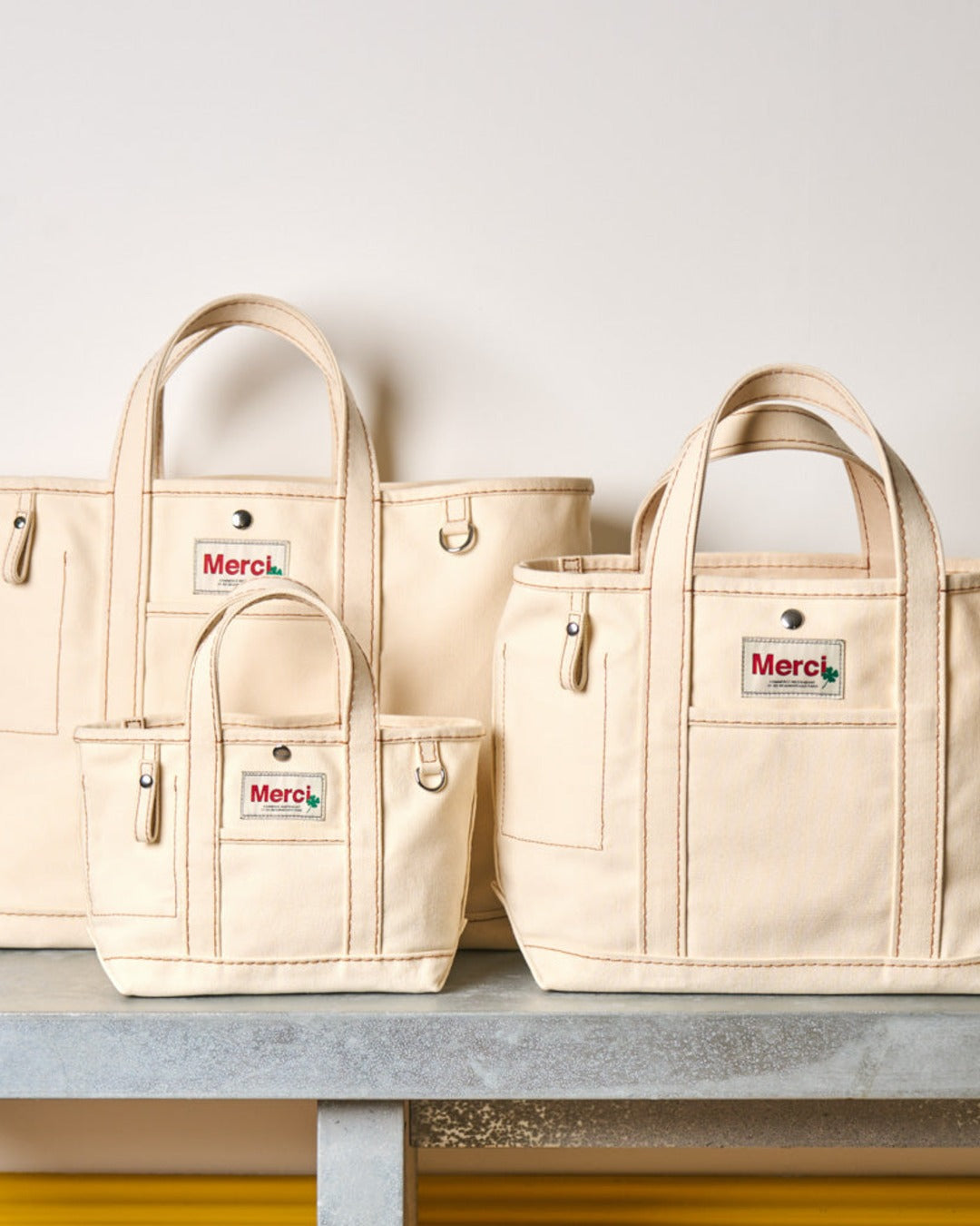 Merci - Candide shopping bag Solid - Ecru