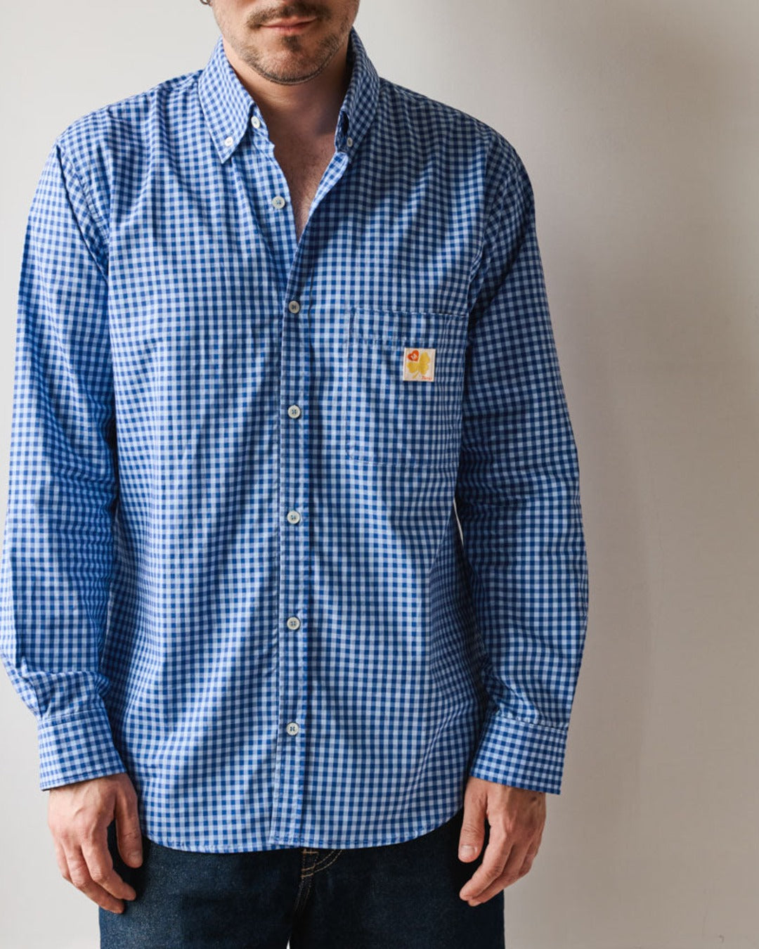 Merci - Sacha Shirt - Checks Blue