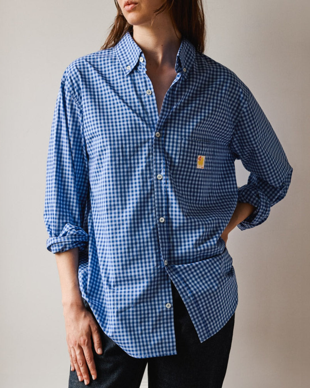 Merci - Sacha Shirt - Checks Blue