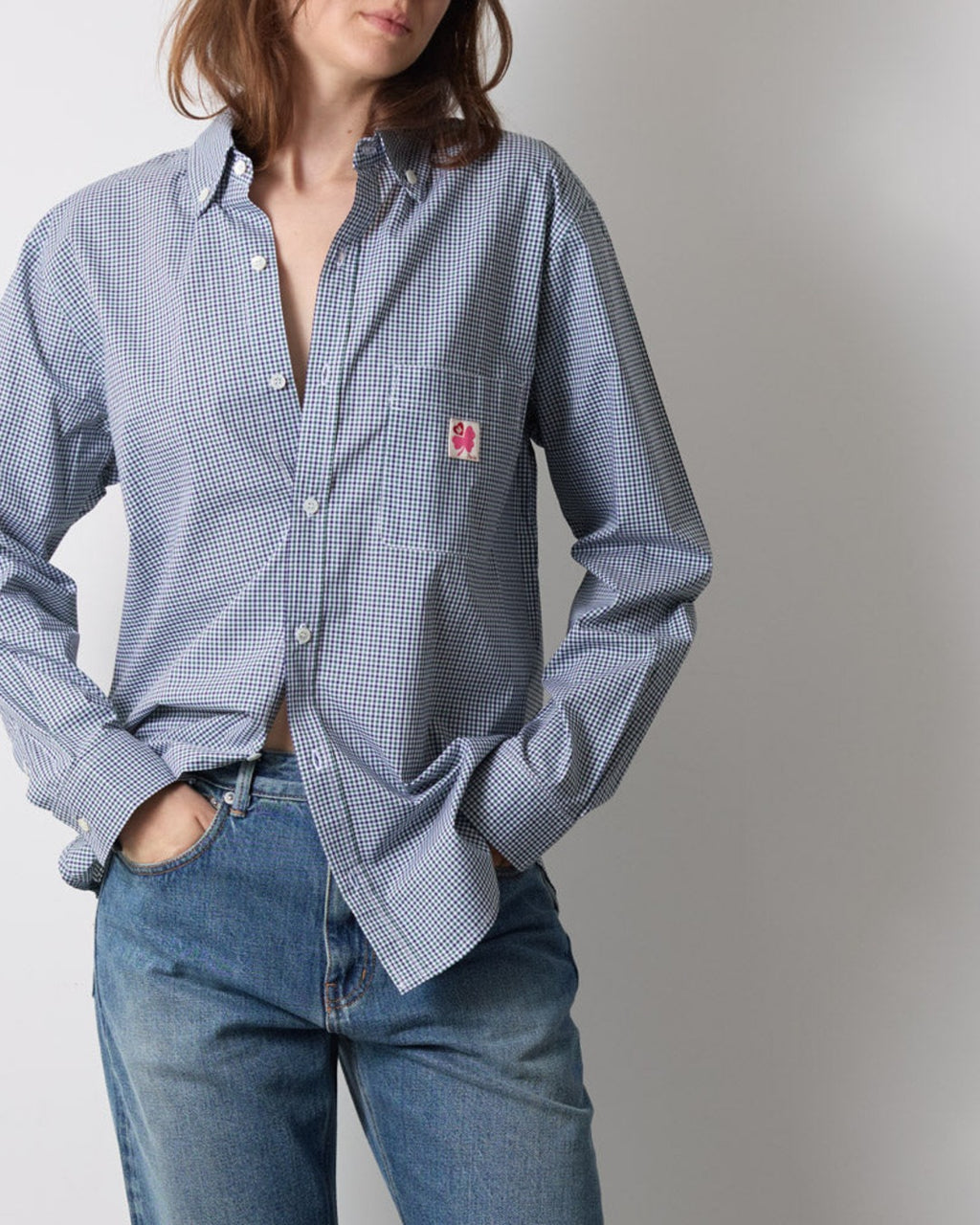 Merci - Chemise Sacha - Carreaux Vert & Bleu