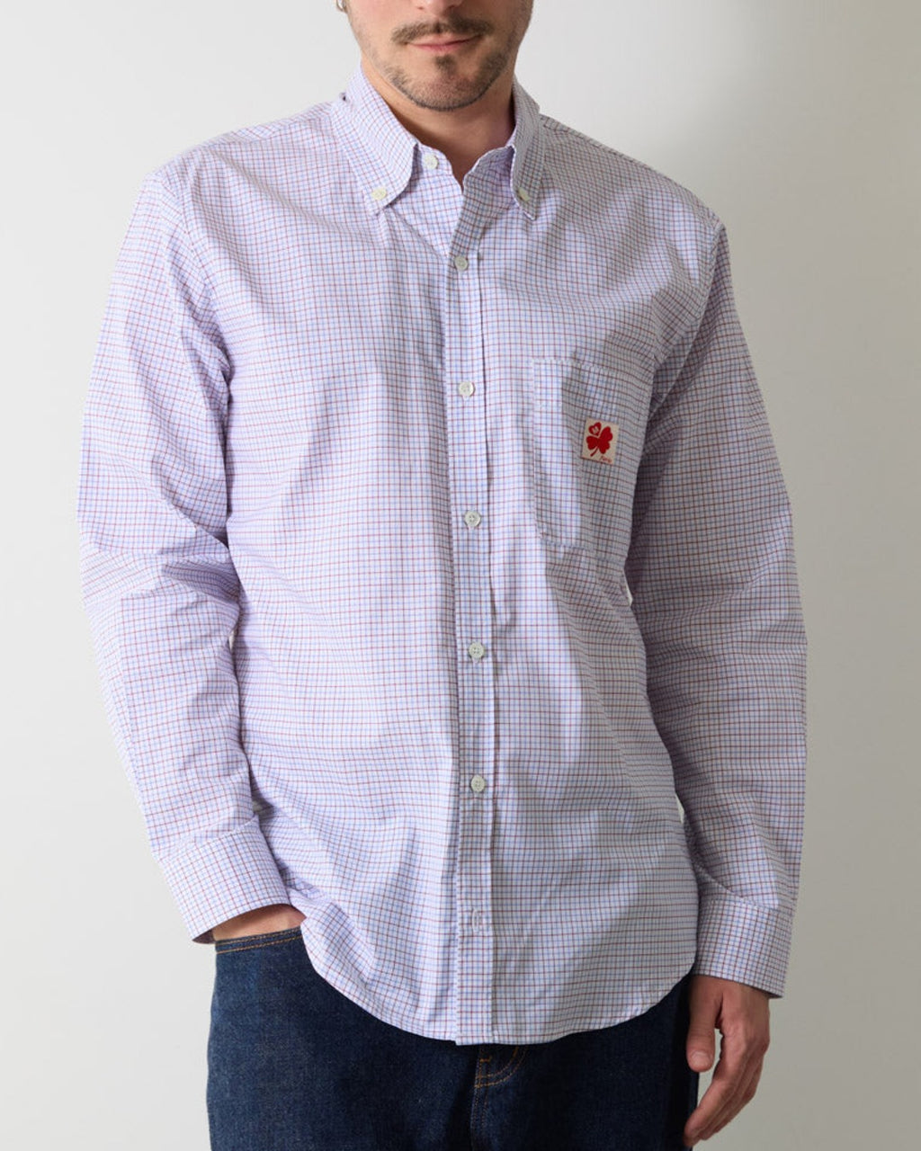 Merci - Chemise Sacha - Carreaux Bleu & Rouge