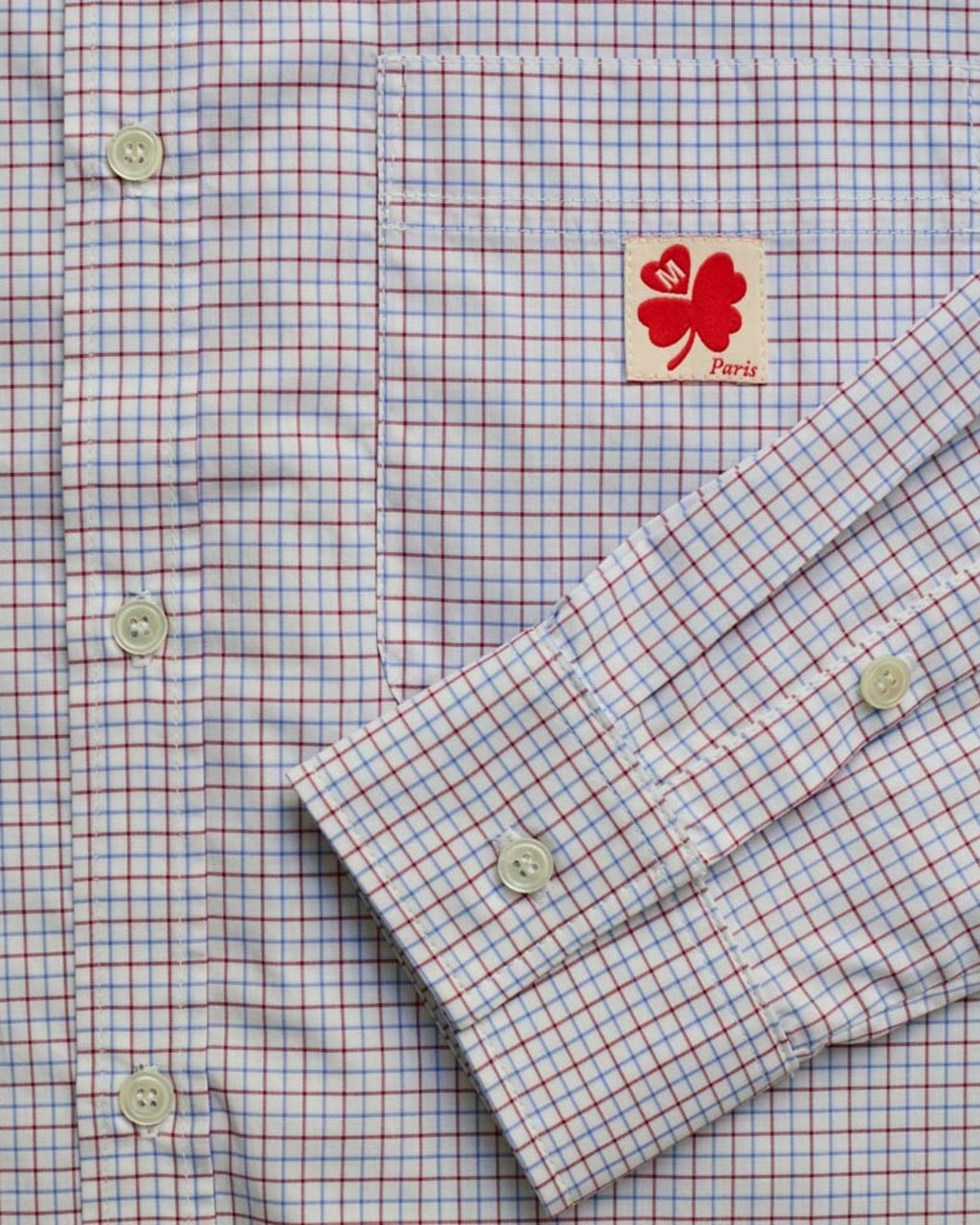 Merci - Chemise Sacha - Carreaux Bleu & Rouge