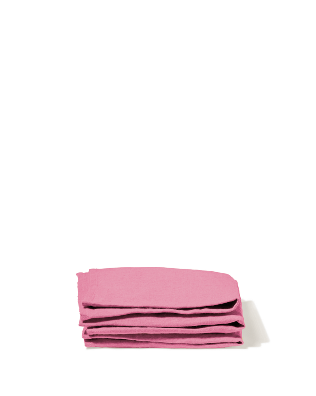 Merci - Serviette De Table En Lin Lavé - Rose Garance