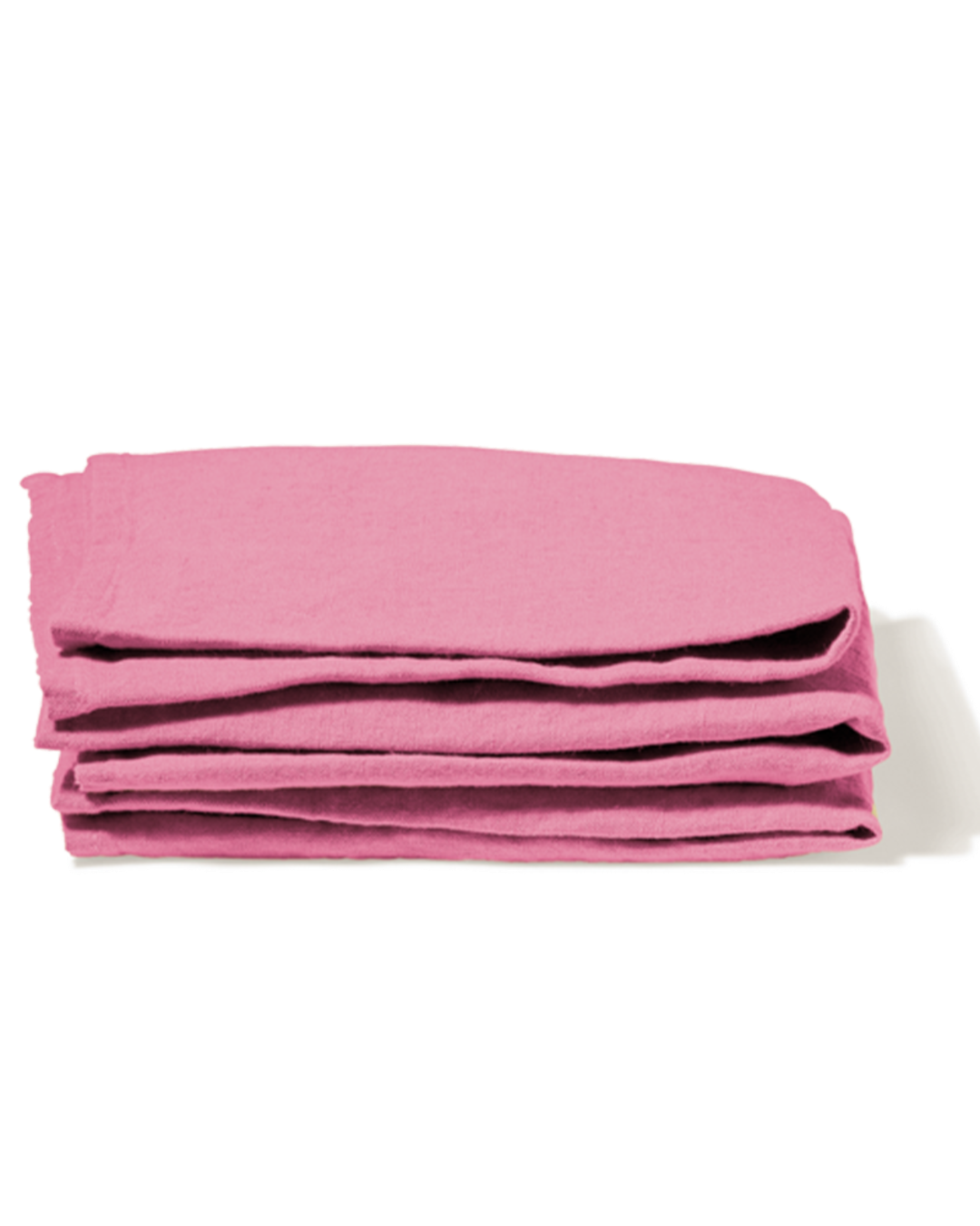 Merci - Serviette De Table En Lin Lavé - Rose Garance