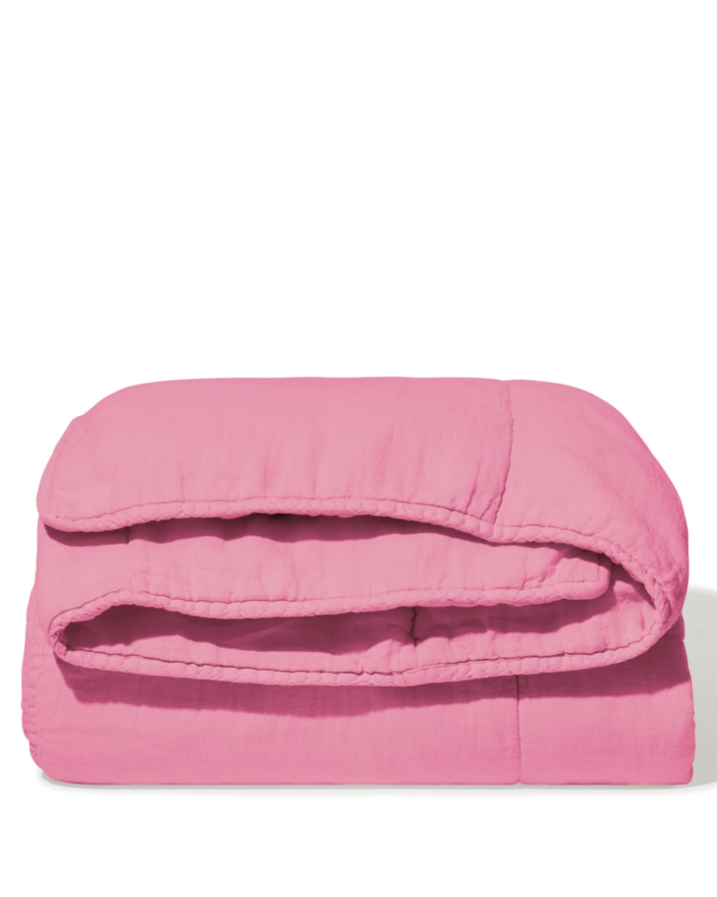 Merci - Pure washed linen quilt - Garance Pink