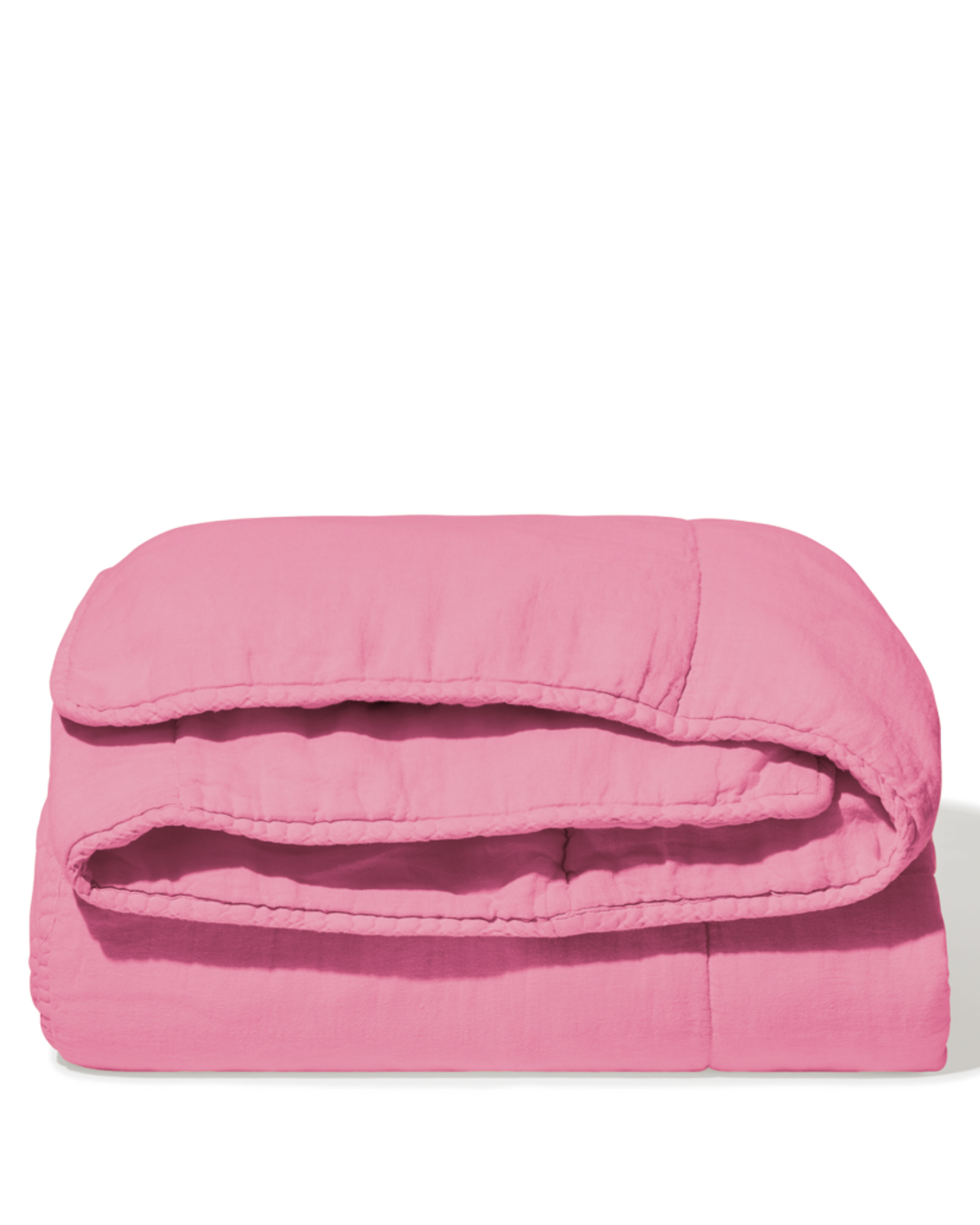 Merci - Pure washed linen quilt - Garance Pink
