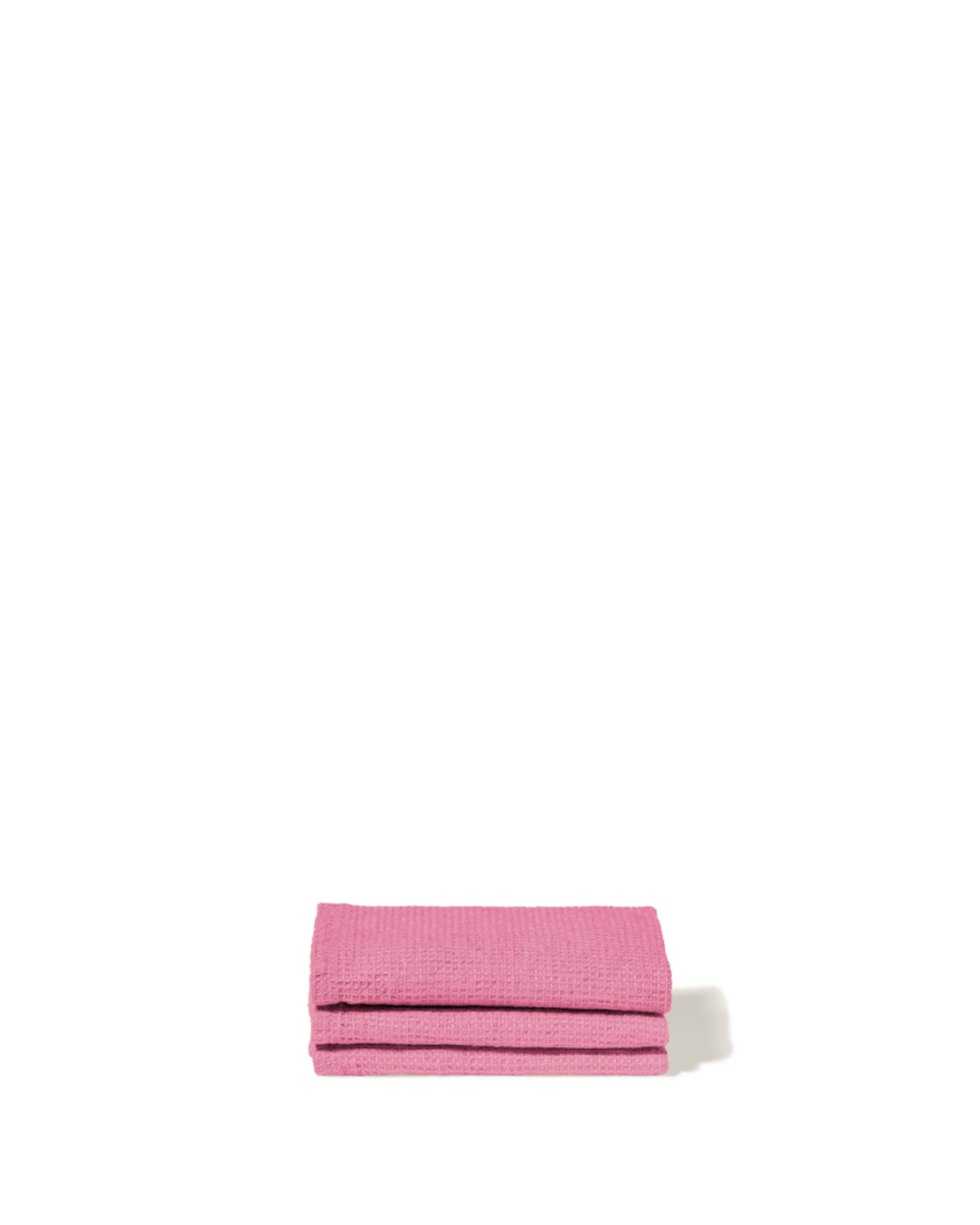 Merci - Serviette De Bain Invité En Lin Nid D'Abeille - Rose Garance