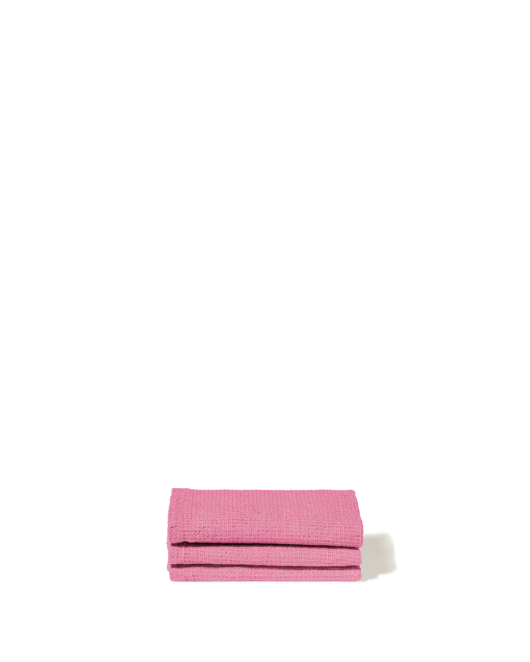 Merci - Serviette De Bain Invité En Lin Nid D'Abeille - Rose Garance