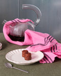 Merci - Washed linen tea towel - Garance Pink