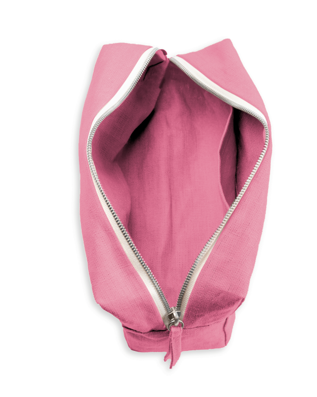 Merci - Trousse De Toilette En Lin Lavé - Rose Garance
