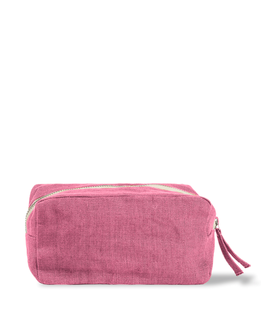 Merci - Washed linen pencil case - Garance Pink