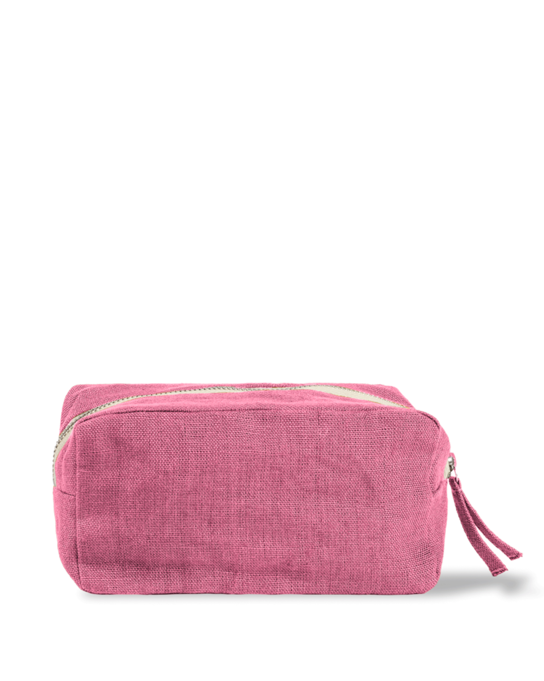 Merci - Washed linen pencil case - Garance Pink