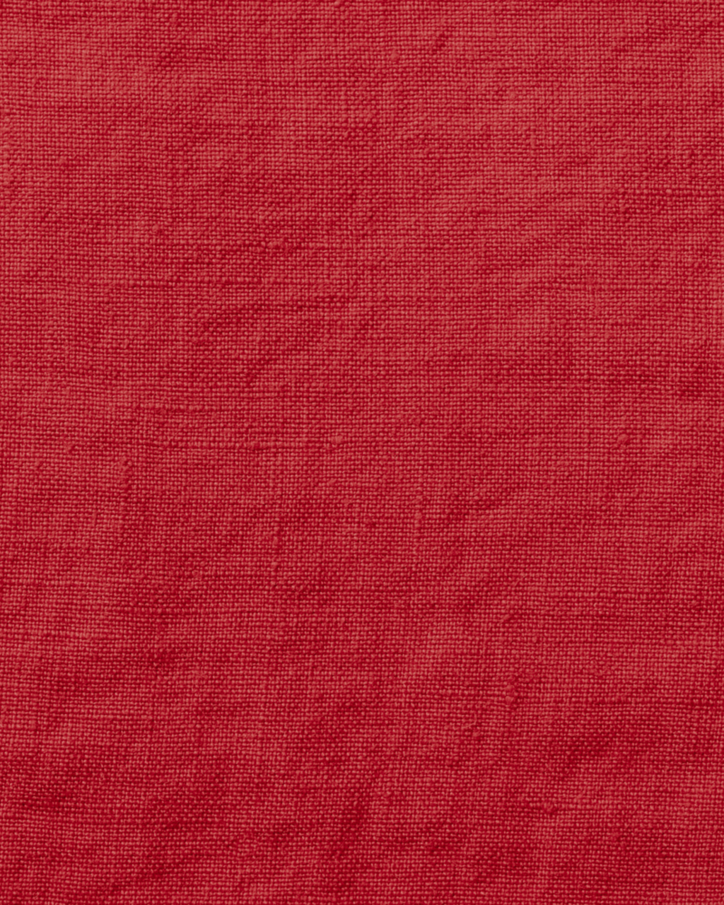 Merci - Washed linen apron - Vermilion Red