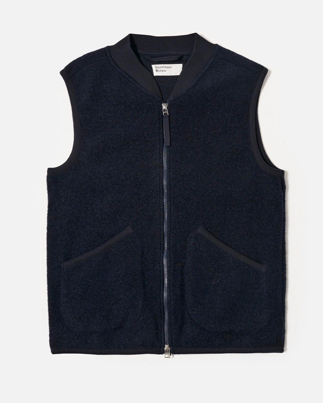 Universal Works - Veste Laine Zip - Marine