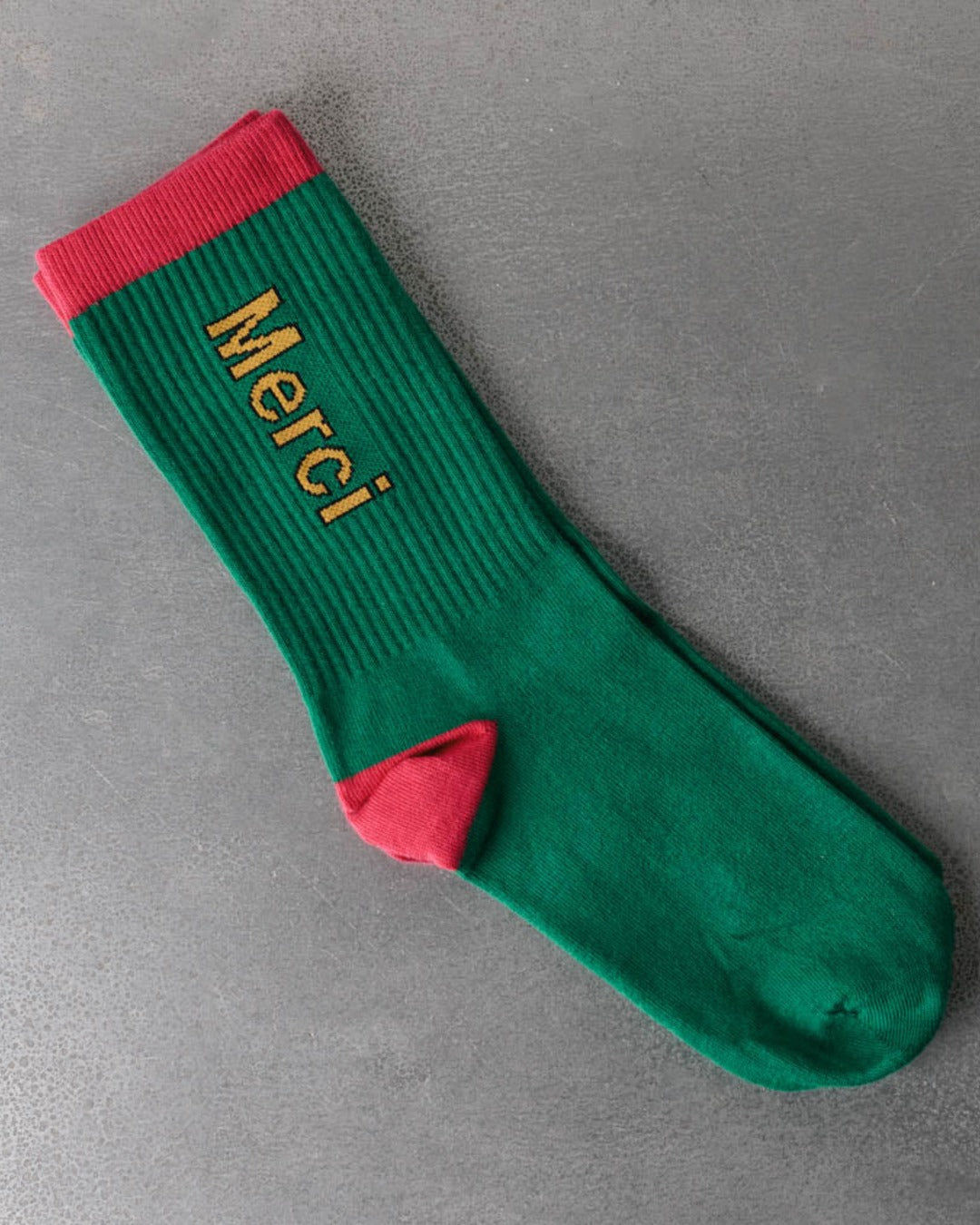 Merci - Chaussettes Scrappy - Vert & Fushia