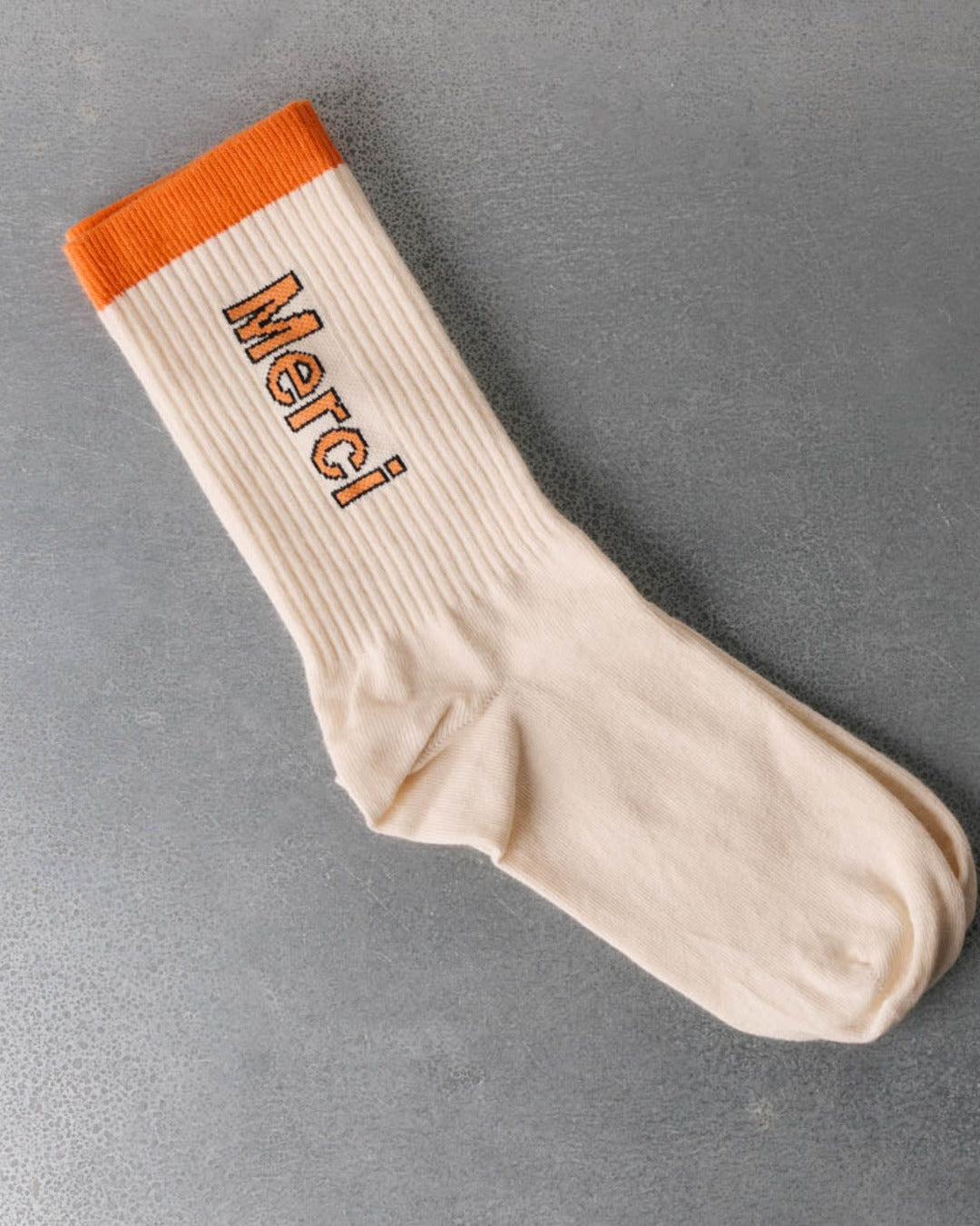 Merci - Chaussettes Scrappy - Blanc & Orange