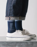 Merci - Chaussettes Scrappy - Marine & Bleu