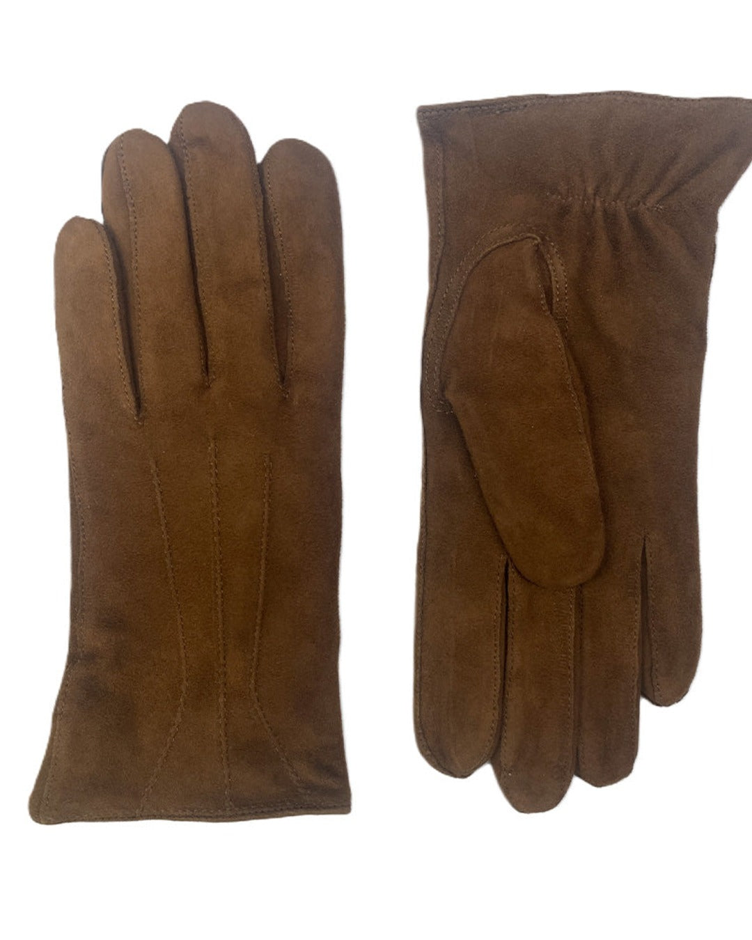 Milona - Suede Lambskin Gloves - Tobacco