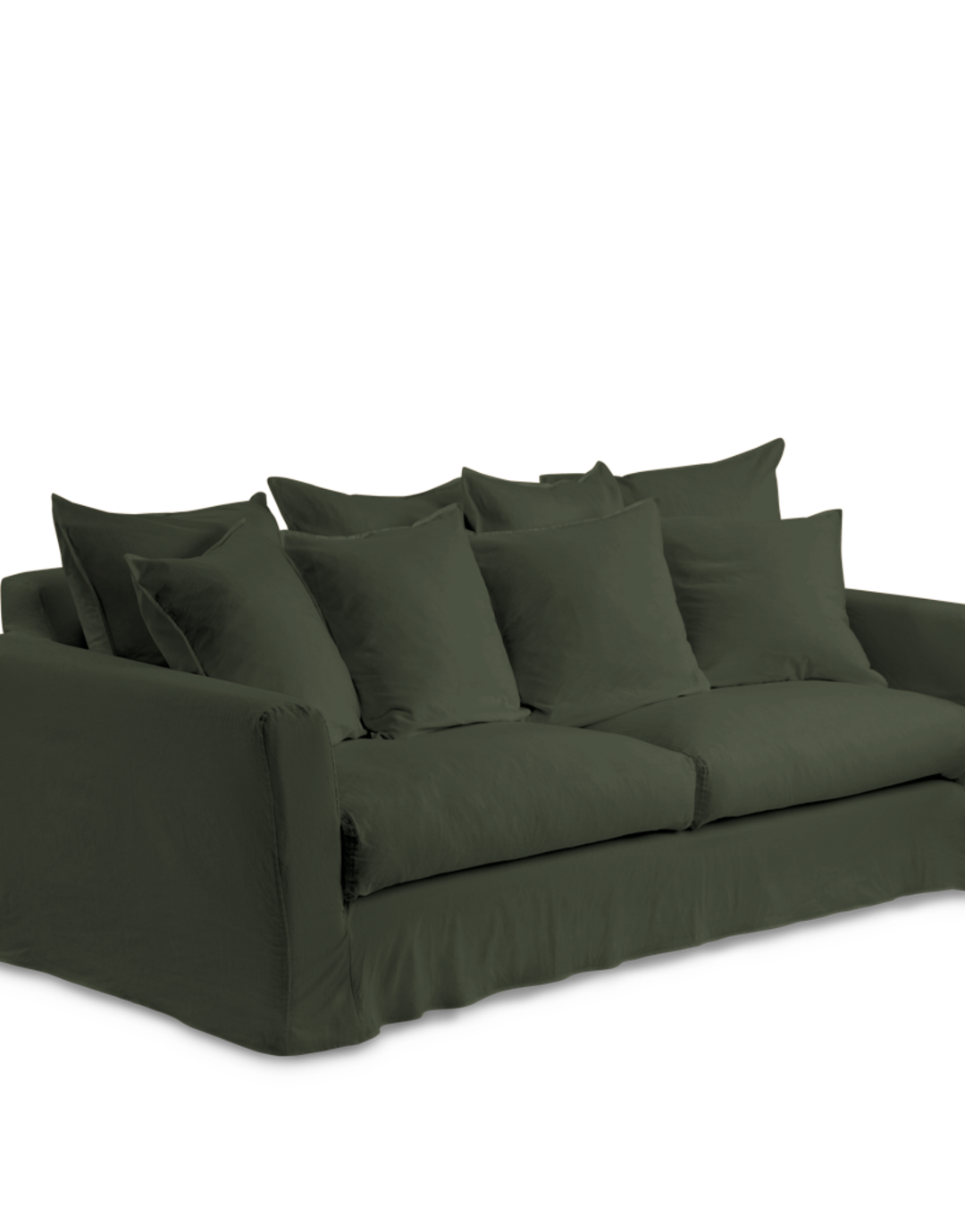 Merci - Convertible 3-seater sofa - Oxide Green