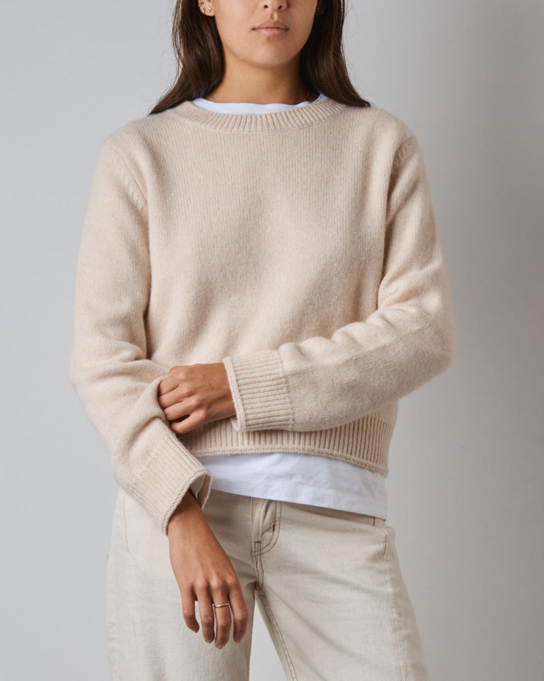Merci - Pull Charlotte - Blanc Cassé