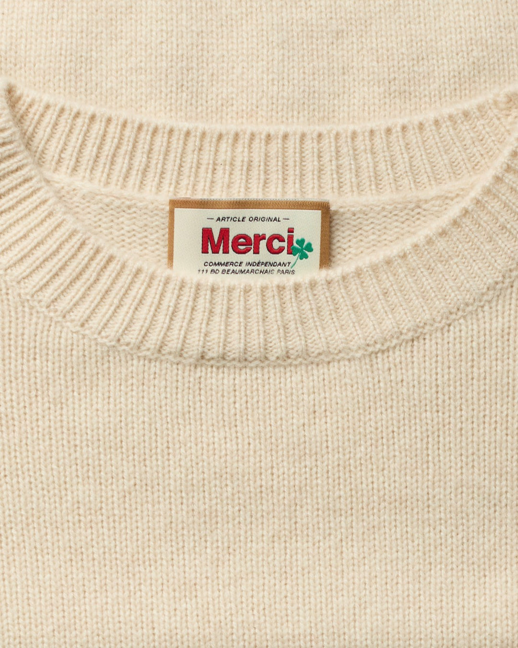 Merci - Pull Charlotte - Blanc Cassé