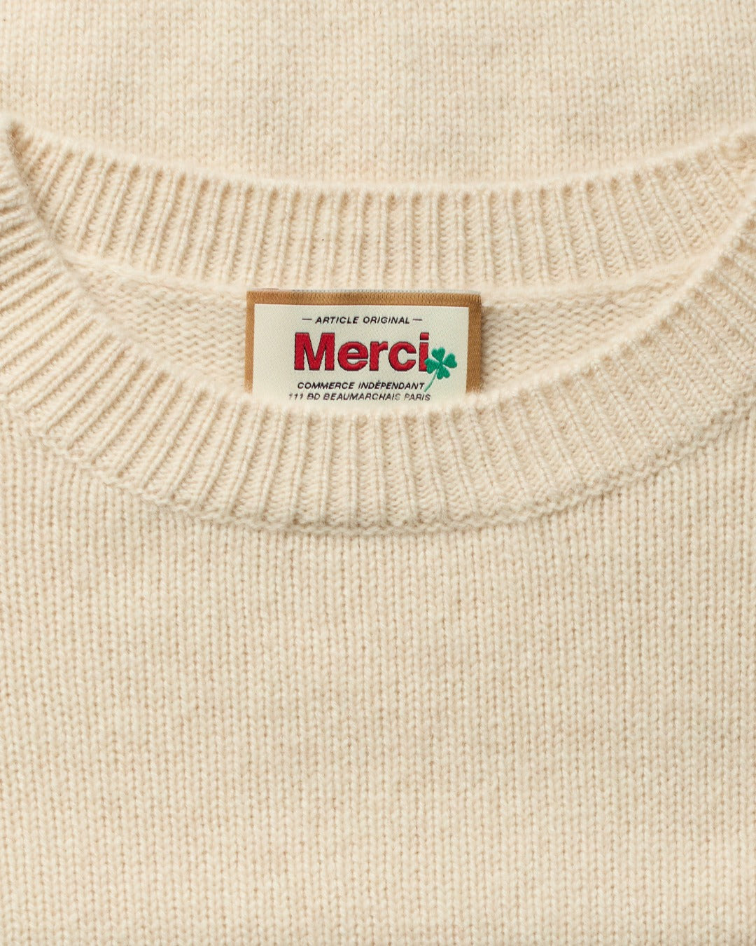 Merci - Pull Charlotte - Blanc Cassé