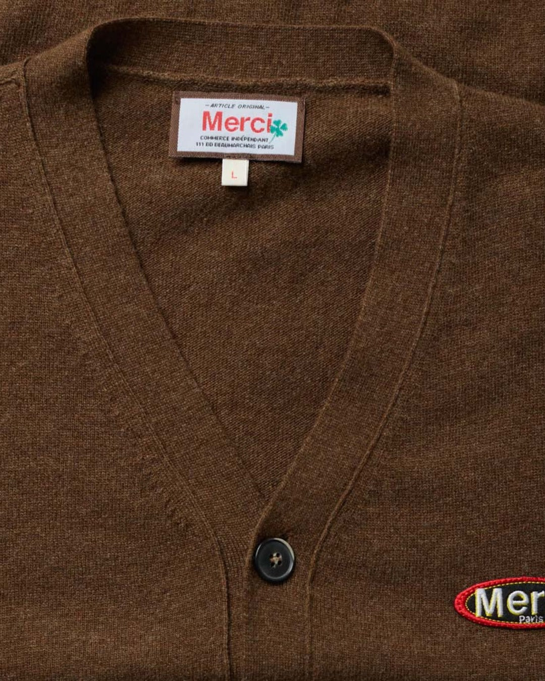 Merci - Cardigan Charlie - Marron