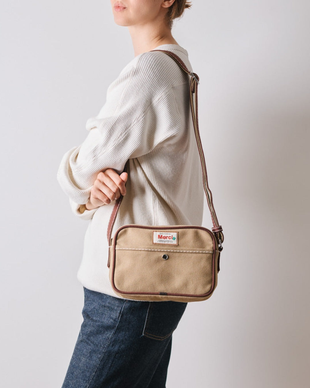 Merci - Sac Candide Reporter - Marron