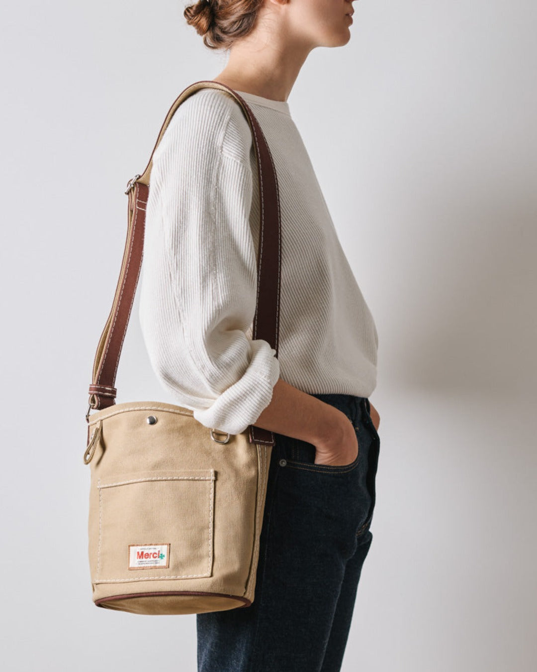 Merci - Sac Candide Seau - Marron